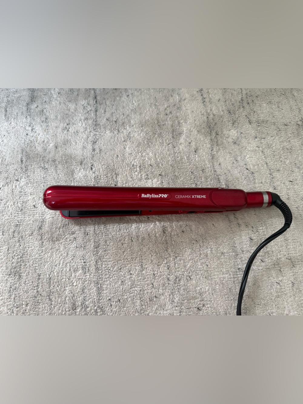 BaBylissPRO Ceramix Xtreme Ceramic Flat Iron Hair Straightener, Red